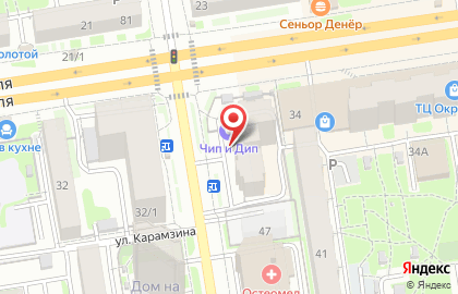 Студия красок Тиккурила на улице Семьи Шамшиных на карте