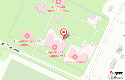 Городская больница №3 г. Тулы в Центральном районе на карте