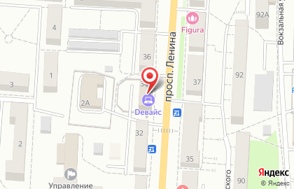Компьютерный центр Девайс на проспекте Ленина на карте