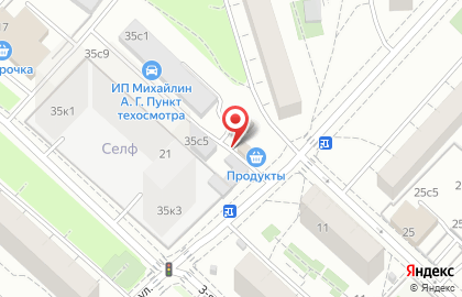 Шиномонтажная мастерская на Бульваре Рокоссовского на карте