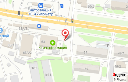 Киоск по продаже фруктов и овощей в Петропавловске-Камчатском на карте
