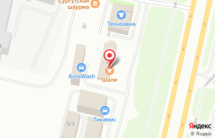 Кафе Шали на Аэрофлотской улице на карте