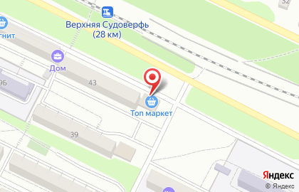 Мини-маркет Топмаркет на Судостроительной улице на карте