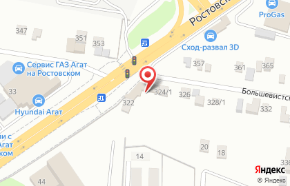 Продуктовый магазин на Большевистской, 322 на карте
