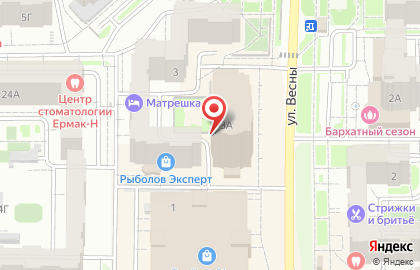 Производственная компания натяжных потолков ОБЛАКА в Советском районе на карте