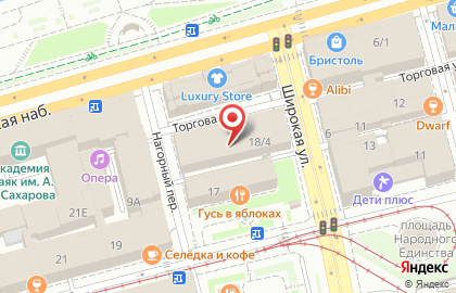 Караоке-клуб Opera на Рождественской улице на карте