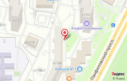 Пансионат Почта России в Зеленограде на карте