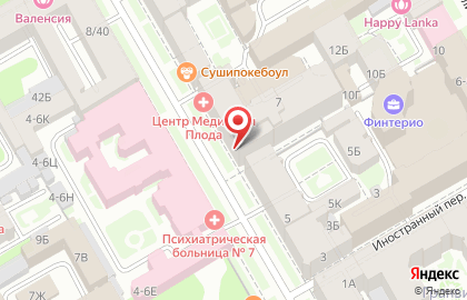 Адвокатское бюро в Василеостровском районе на карте