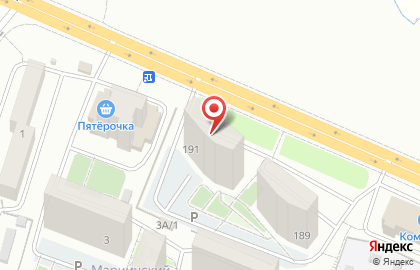 Магазин разливных напитков Ретро в Октябрьском районе на карте