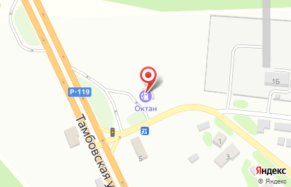 Октан на Тамбовской улице на карте