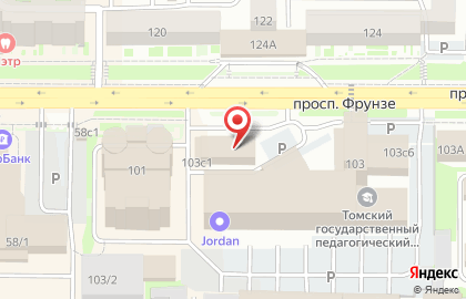 БАНК УРАЛСИБ в Томске на карте
