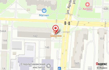 Магазин овощей и фруктов на улице Артёма на карте