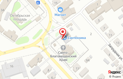Дом сантехники Суперстрой на Октябрьской площади на карте
