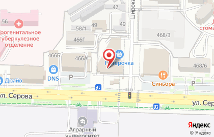 Магазин разливного пива Наливайка на улице Серова на карте