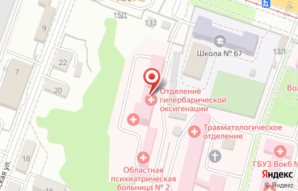Волгоградская Областная Клиническая Больница № 1 на Ангарской улице на карте