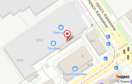 Магазин низких цен Светофор в Октябрьском районе на карте