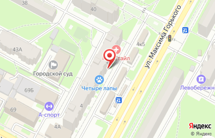 Магазин Лакомка на улице М.Горького на карте