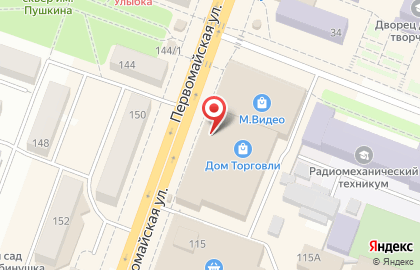 Ювелирный магазин 585 Золотой на Первомайской улице на карте