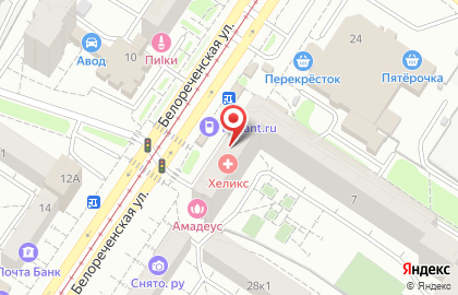 Аптека Живика на улице Белореченская на карте