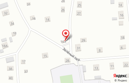 Продуктовый магазин Малина в Зелёном переулке на карте