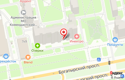 Зоомагазин Филя на Богатырском проспекте на карте