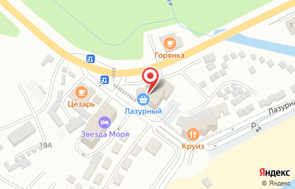 Супермаркет Лазурный в Советском районе на карте