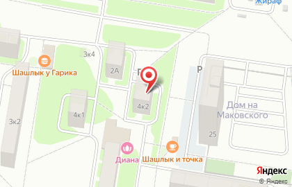 Магазин продуктов Любимый в Автозаводском районе на карте