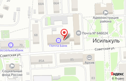 Почта Банк в Омске на карте