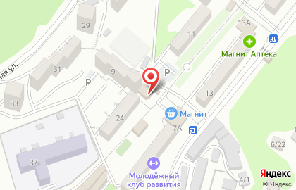 Пансионат Почта России на Лесной на карте