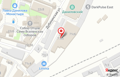 Ивент-холл Даниловский на Дубининской улице на карте