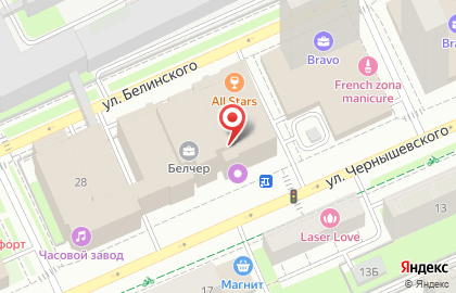 Арена виртуальной реальности CyberAction на улице Чернышевского на карте