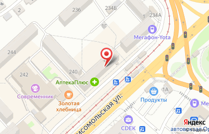Киоск по продаже цветов в Заводском районе на карте