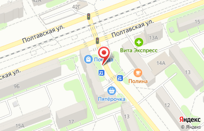 Продуктовый магазин Точка на улице Космонавтов на карте