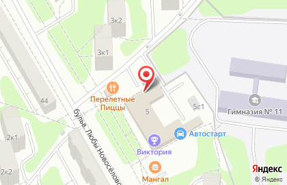 Мини-маркет Фасоль на бульваре Любы Новосёловой на карте