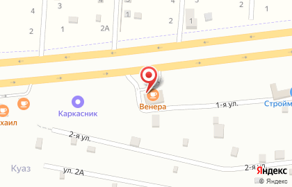 Кафе Венера в Советском районе на карте
