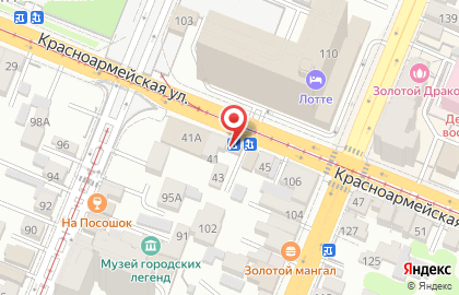 Луч на Красноармейской улице на карте