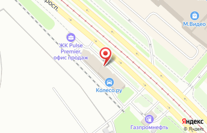 Шинный центр Колесо.ру на Дальневосточном проспекте на карте
