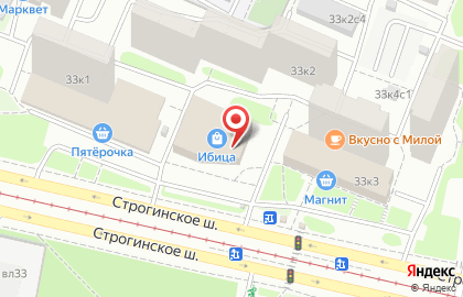 Сеть линзоматов Визор на улице Исаковского на карте