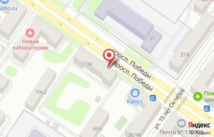 Пирамида на проспекте Победы на карте