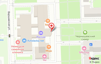 Гостиница Россия на карте