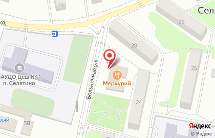 Кондитерская Меркурий на Больничной улице на карте
