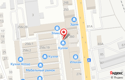 Мебельный салон Хай-тек в Советском районе на карте