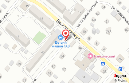 Автоцентр по продаже запчастей для ВАЗ, ГАЗ, УАЗ Тольятти в Железнодорожном районе на карте