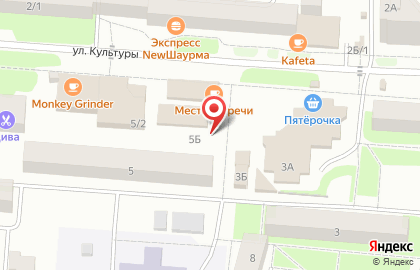 Банкомат Западно-Уральский банк на улице Культуры, 5а на карте