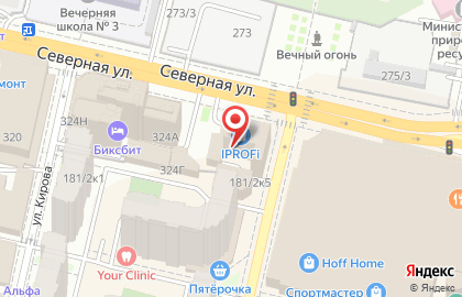 Торгово-сервисный центр iPROFi на Северной улице на карте