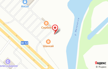 Киоск уличной еды Сербия на карте