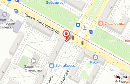 Магазин швейного оборудования и фурнитуры Швейные машины в Краснооктябрьском районе на карте