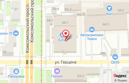 Клиника Доктор ЛОР в Томске на карте