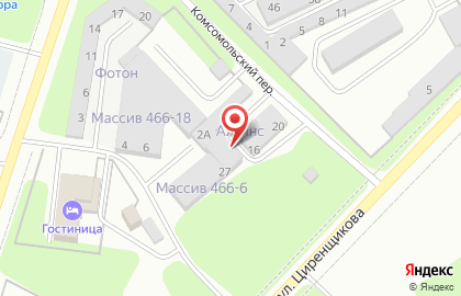 Автосервис Автостекло в Комсомольском переулке на карте