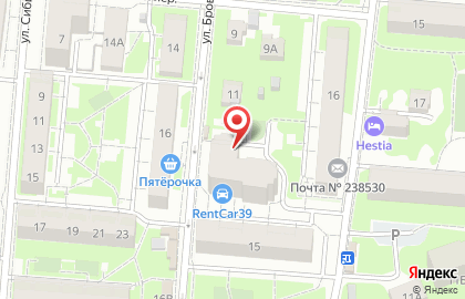 Сабрина в Зеленоградске на карте
